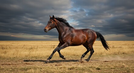 Obraz premium Golden Hour Gallop