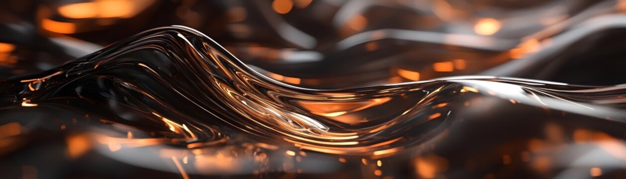 Abstract design of flowing, dark matter streams