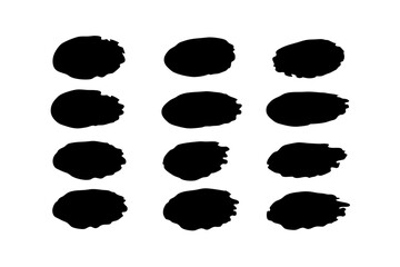 Black Ink Swirl Design vector illustration