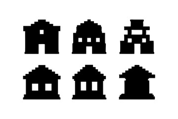 Fototapeta premium Pixelated Object Silhouette Design vector illustration