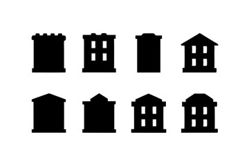 Minimalist Pixel Art Icons vector illustration