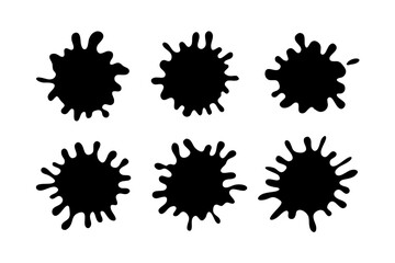 Paint Splotch Outline Illustration vector illustration