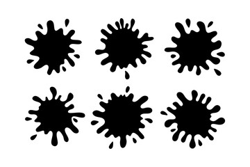 Creative Paint Splash Silhouette vector illustration