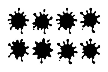 Paint Splash Silhouette Design vector illustration