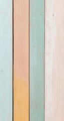 Vertical pastel-colored wooden planks