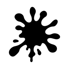 Paint splash silhouette vector illustration