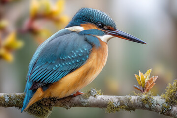 Fototapeta premium blue heron on a branch