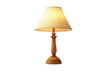 A beacon of warmth illuminating stories under a soft glow of a bedside lamp with a classic on transparent background