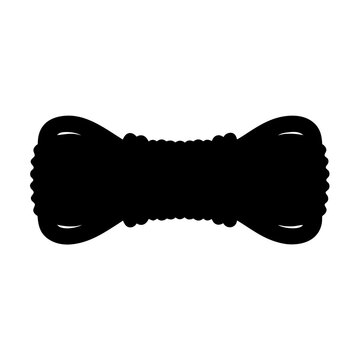 recommend clip art: Climbing rope silhouette for mountaineering and rock climbing vector illustration