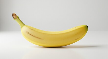 Ripe Fresh Banana on White Background