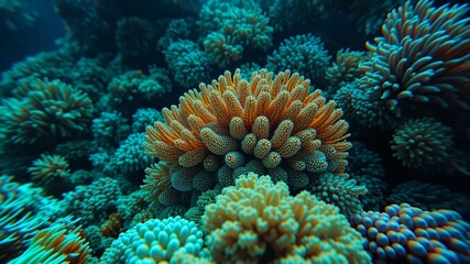 Fototapeta premium Detailed Coral Formations - High Resolution 8K Image