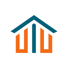 Real estate building property icon, Home Repair Logo Design.