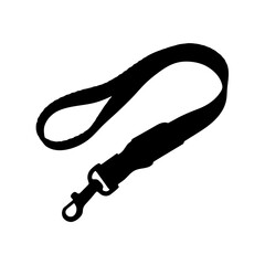 Wrist Lanyard Strap with Lobster Claw Clasp Silhouette Vector Illustration