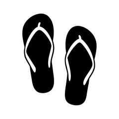 Flip flops pair on white background vector illustration