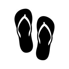 Flip flops pair on white background vector illustration