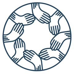 Fototapeta premium social support icon, social support silhouette vector illustration-simple silhouette illustration of social support,social support vector