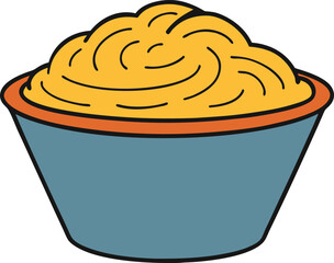 noodles with white background