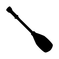 Single canoe paddle minimalist design vector illustration