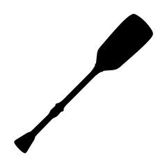 Single canoe paddle minimalist design vector illustration