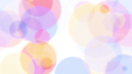 半透明のピントがボケた大きな粒子のイラスト