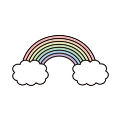シンプルな虹のイラスト