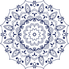 Beautiful flower art and mandala vector design