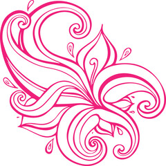 Beautiful flower art and mandala vector design