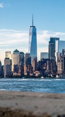 Obraz premium Vibrant City Skyline Highlighting Energy and Evolution of Urban Life