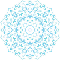 Beautiful flower art and mandala vector design