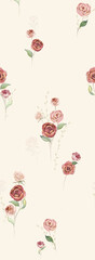 Dynamic Hand Drawn Flower and Scroll Motif Illustrations