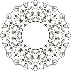 Beautiful flower art and mandala vector design