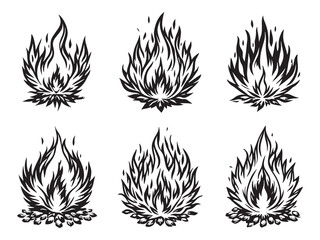 Phoenix Ash line art vector illustration