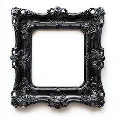 Black ornate picture frame (1)