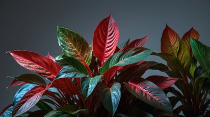 Aglaonema in Neon Contrast