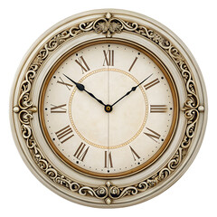 Fototapeta premium vintage clock isolated on white