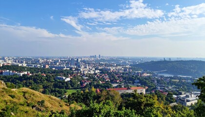 Obraz premium Stunning Cityscape View with Balance and Composition Elements