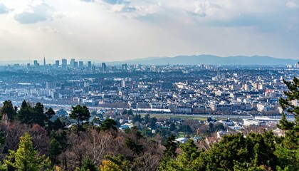 Fototapeta premium Dynamic Cityscape Highlighting Urban Energy and Colorful Vibrance