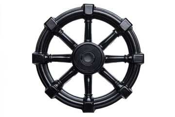 Naklejka premium Black Decorative Steering Wheel