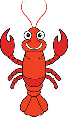 lobster with white background