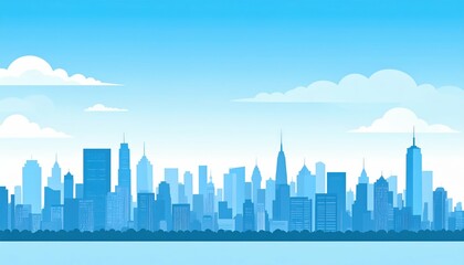 Fototapeta premium Cityscape Overview Highlighting Urban Atmosphere and City Feeling