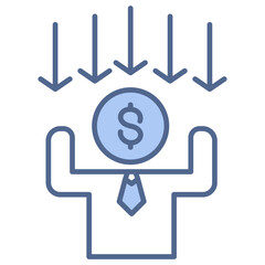 Passive Income Blue Icon