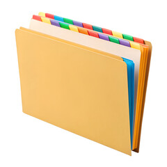 blue folder with red folder