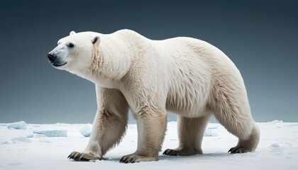 Fototapeta premium Majestic Polar Bear in Arctic Wilderness