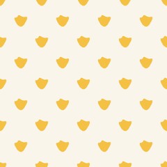 seamless pattern with yellow footprint