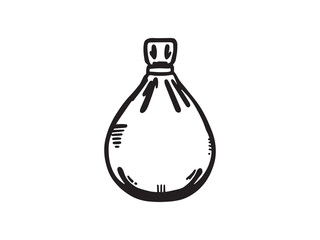 Speed Bag line art illustration