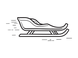 Speed Sled line art illustration