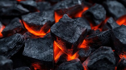 Hot charcoal pieces glow with an orange hue, filling the barbecue grill as friends gather for a summer cookout. The atmosphere is lively, filled with the aroma of grilling food