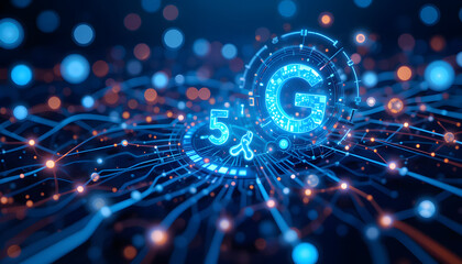 Obraz premium 5g connectivity with signal telecommunication illustration design