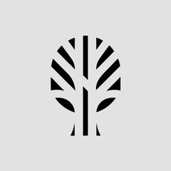 Professional tree logo design isolated on white background