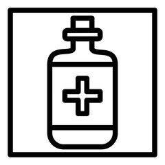 alcohol line icon